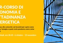 Locandina del Per-corso di economia e cittadinanza energetica 2026, sei serate promosse da CERSolidale 887