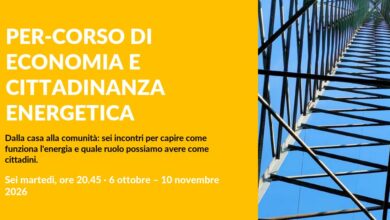 Locandina del Per-corso di economia e cittadinanza energetica 2026, sei serate promosse da CERSolidale 887