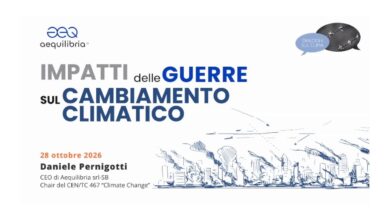 Slide di apertura dei Dialoghi sul clima del 28 ottobre 2026 a Padova: Impatti delle guerre sul cambiamento climatico