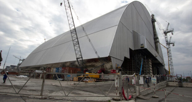 Il New Safe Confinement sul reattore 4 della centrale di Chernobyl