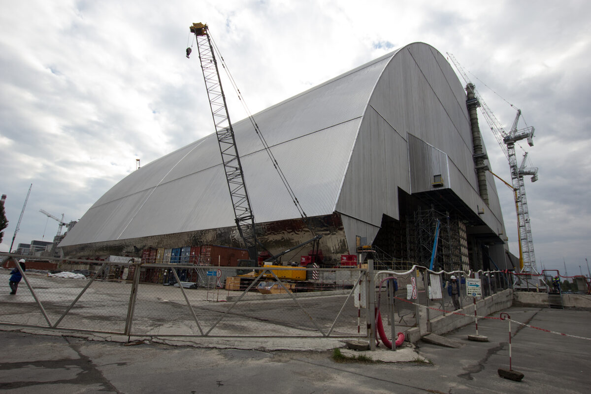 Il New Safe Confinement sul reattore 4 della centrale di Chernobyl