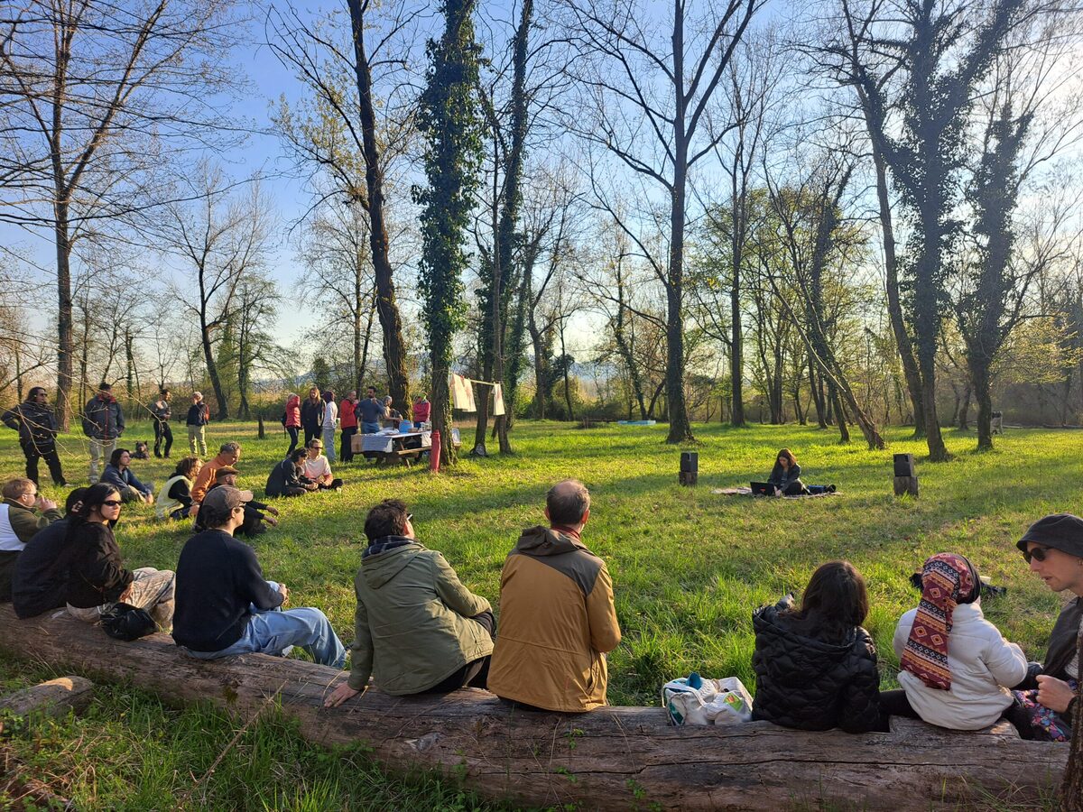 Presidio sonoro al parco del Settolo Basso (Foto Sintonia)